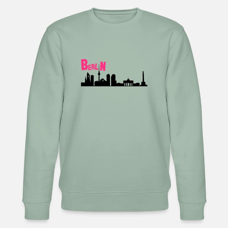 berlin_v4 - Stanley/Stella Unisex Bio-Sweatshirt CHANGER  - Helles Graugrün