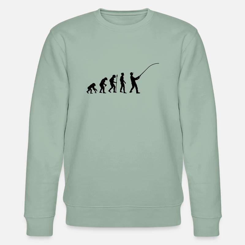 fishing__evolution____f1 - Stanley/Stella Unisex Bio-Sweatshirt CHANGER  - Helles Graugrün