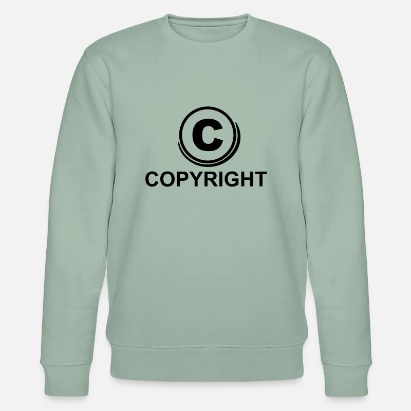 c_copyright_1f1 - Stanley/Stella Unisex Bio-Sweatshirt CHANGER  - Helles Graugrün