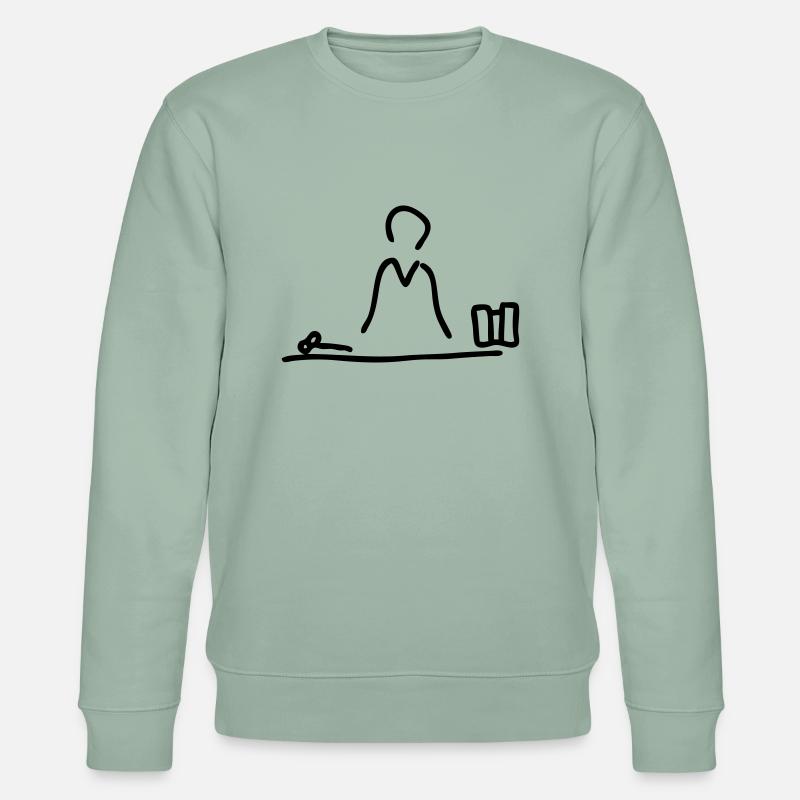richter im gericht - Stanley/Stella Unisex Bio-Sweatshirt CHANGER  - Helles Graugrün