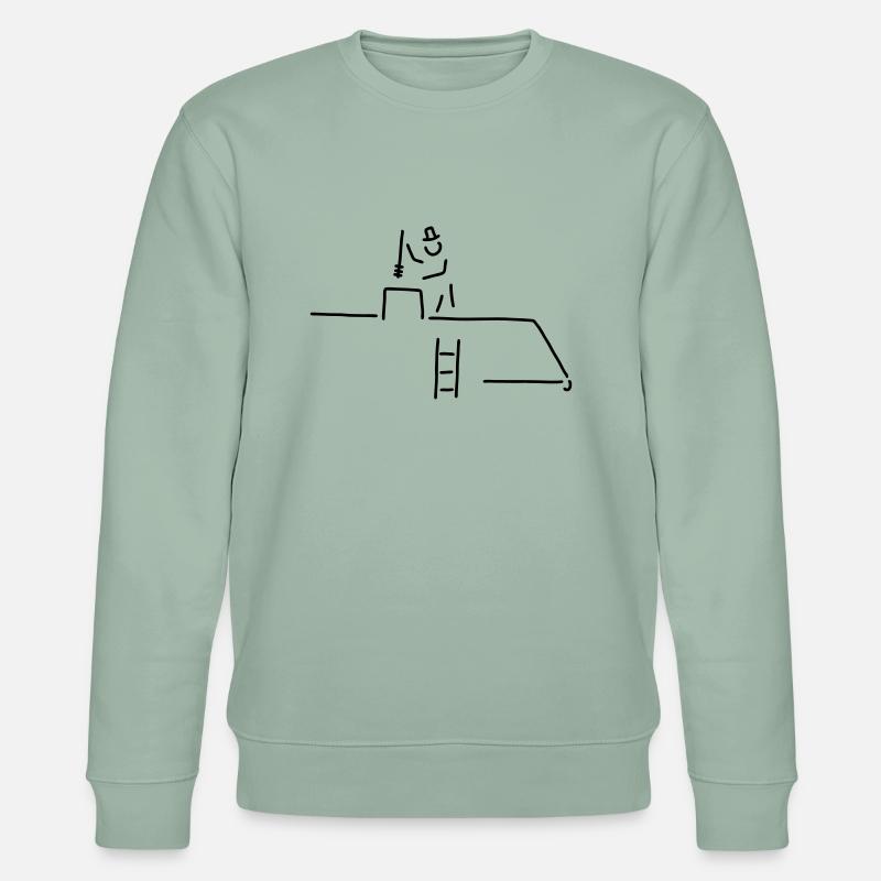 schornsteinfeger - Stanley/Stella Unisex Bio-Sweatshirt CHANGER  - Helles Graugrün