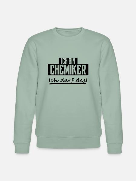 ich bin chemiker - Stanley/Stella Unisex Bio-Sweatshirt CHANGER  - Helles Graugrün