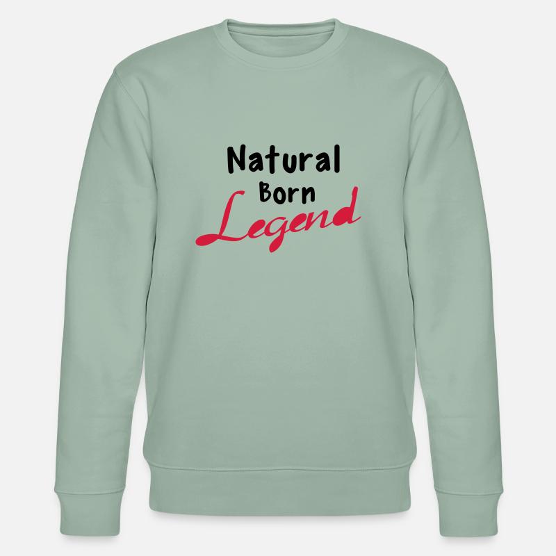 Born Legend - Stanley/Stella Unisex Bio-Sweatshirt CHANGER  - Helles Graugrün