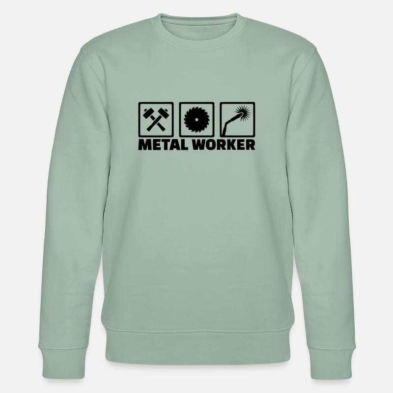 Metallbauer - Stanley/Stella Unisex Bio-Sweatshirt CHANGER - Helles Graugrün