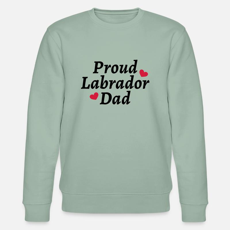 Proud Labrador Dad - Stanley/Stella Unisex Bio-Sweatshirt CHANGER  - Helles Graugrün