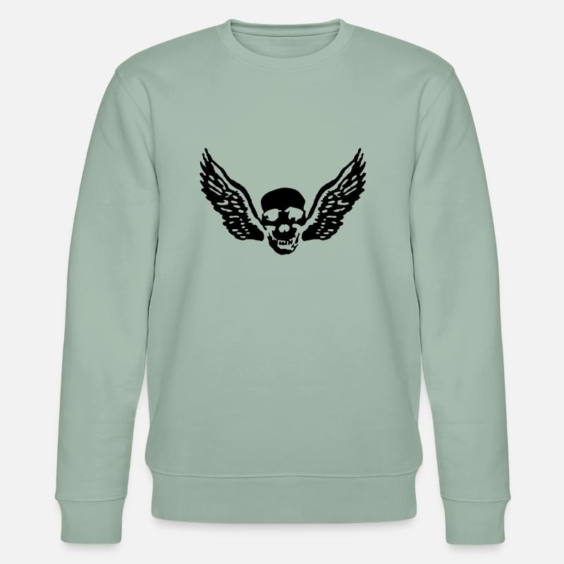 wingskull_092011_c_1c - Stanley/Stella CHANGER Unisex Organic Sweatshirt - aloe