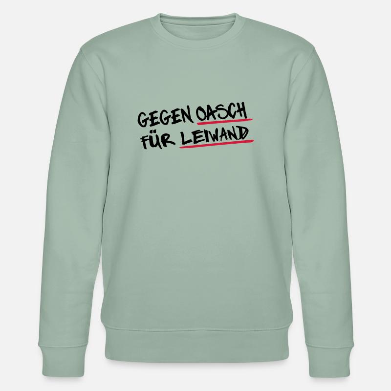 Oaschleiwand 2 - Stanley/Stella Unisex Bio-Sweatshirt CHANGER  - Helles Graugrün