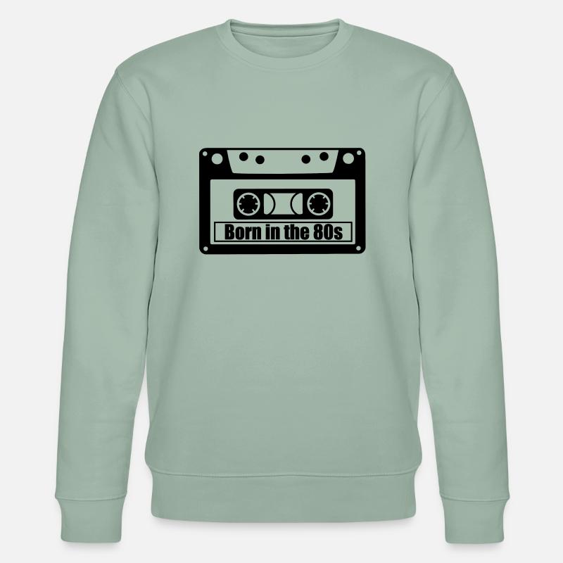 born in the 80s - Stanley/Stella Unisex Bio-Sweatshirt CHANGER  - Helles Graugrün