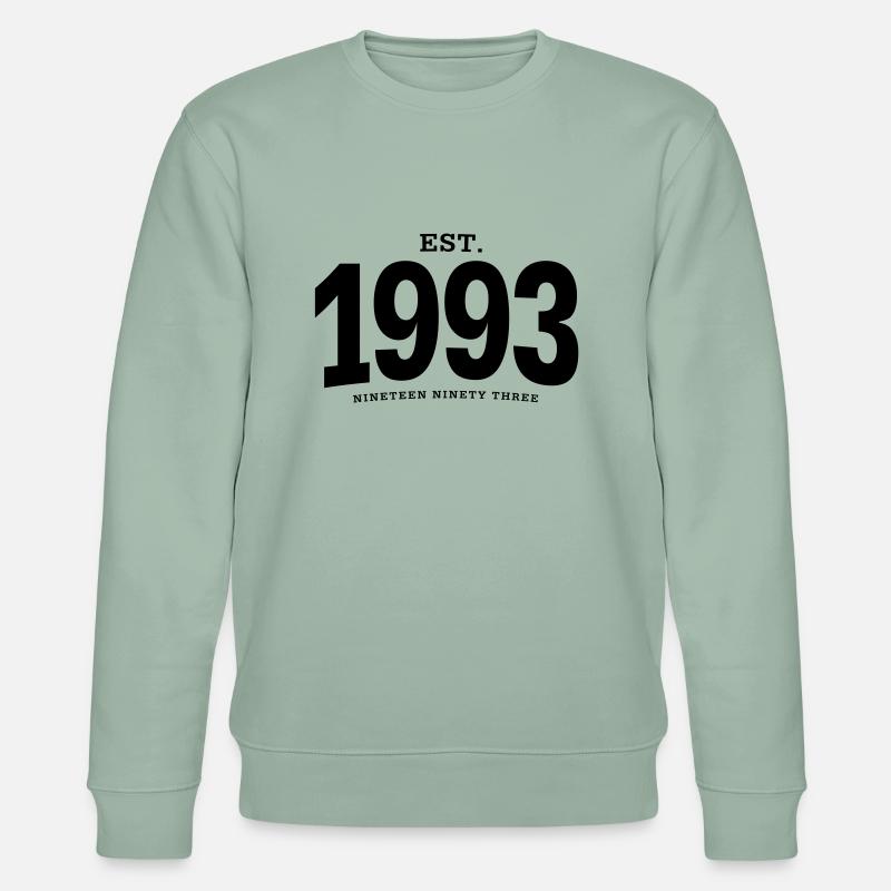 HNE. 1993 Nineteen Ninety Three - Sweat bio CHANGER Stanley/Stella Unisexe - vert de gris clair