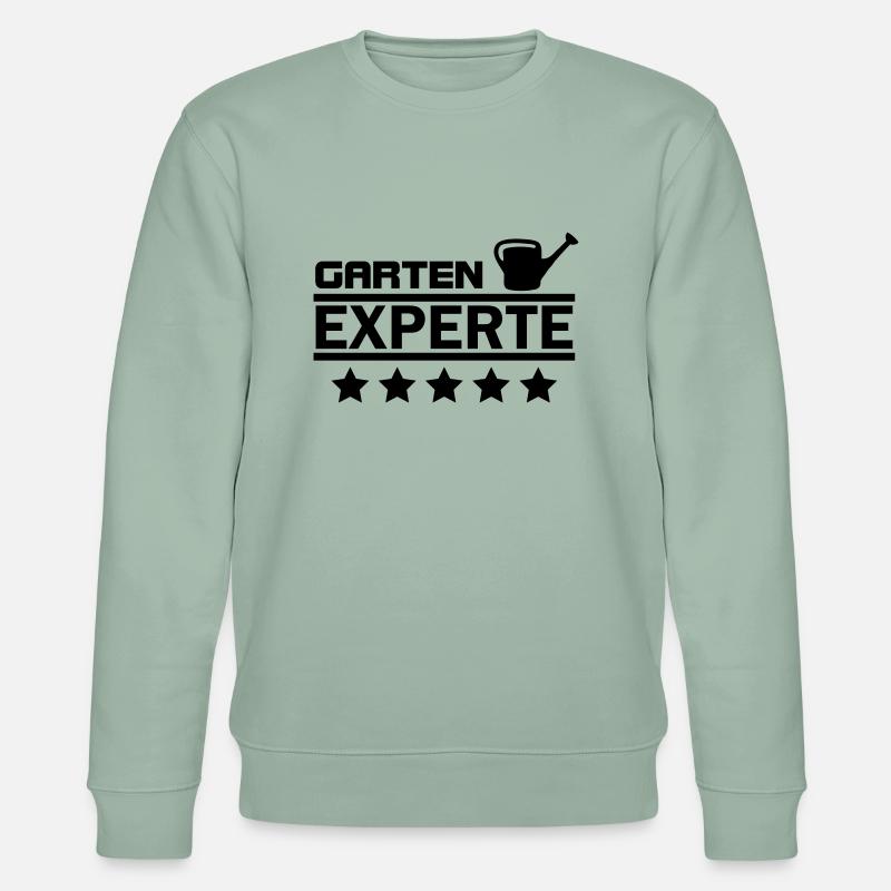 garten experte - Stanley/Stella Unisex Bio-Sweatshirt CHANGER  - Helles Graugrün