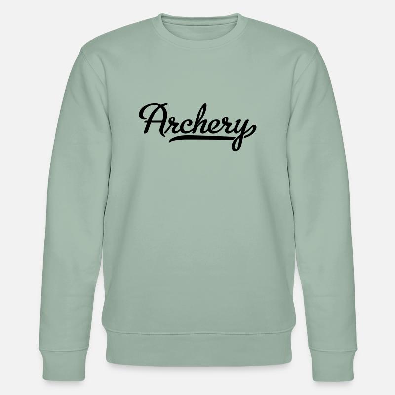 Bogenschießen - Stanley/Stella Unisex Bio-Sweatshirt CHANGER  - Helles Graugrün