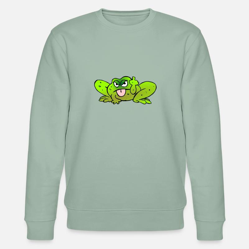 Toad pulls the tongue - Stanley/Stella CHANGER Unisex Organic Sweatshirt - aloe