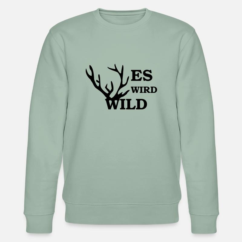 es wird wild - Sweat bio CHANGER Stanley/Stella Unisexe - vert de gris clair