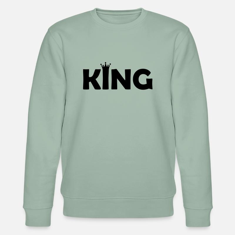 king - Stanley/Stella Unisex Bio-Sweatshirt CHANGER  - Helles Graugrün