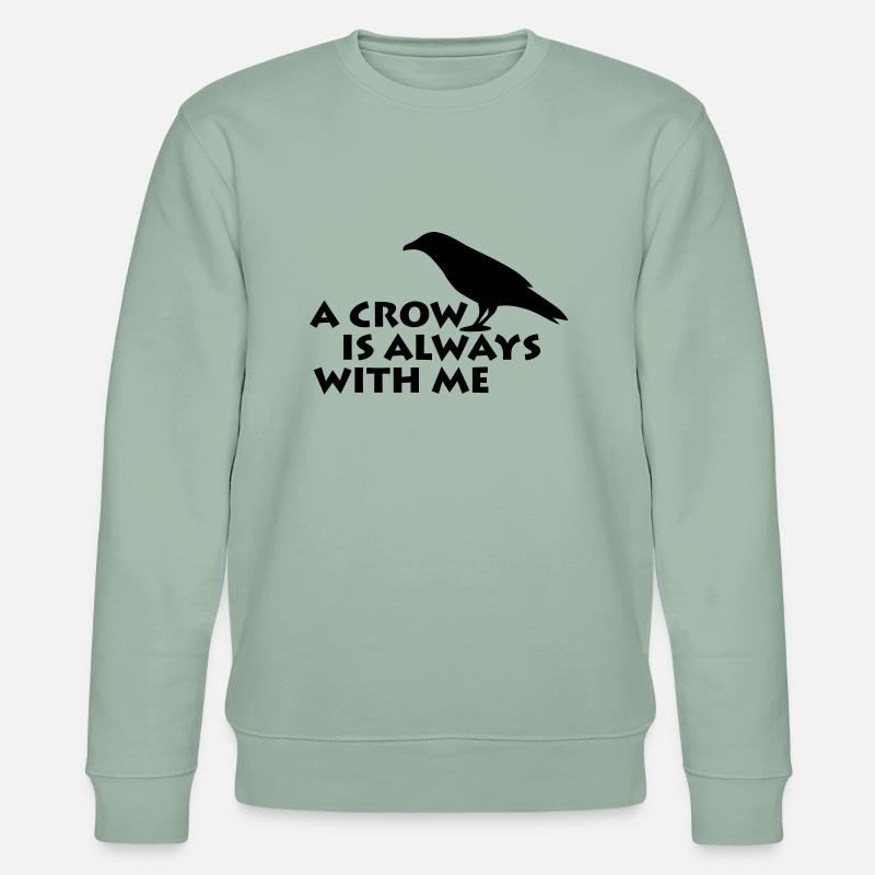 A CROW - Stanley/Stella Unisex Bio-Sweatshirt CHANGER  - Helles Graugrün