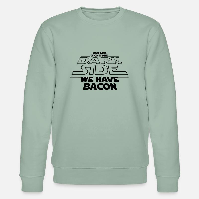 Dark Side Bacon - Stanley/Stella Unisex Bio-Sweatshirt CHANGER  - Helles Graugrün