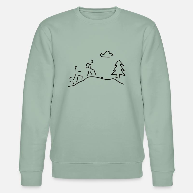 wandern oder walking - Stanley/Stella Unisex Bio-Sweatshirt CHANGER  - Helles Graugrün