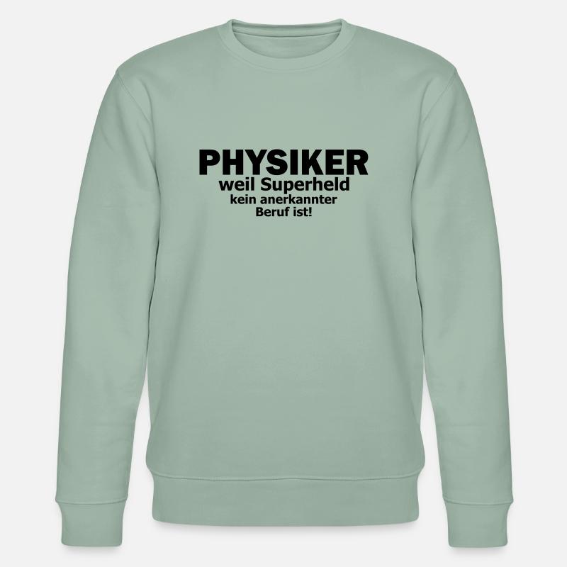 Physiker - Stanley/Stella Unisex Bio-Sweatshirt CHANGER - Helles Graugrün
