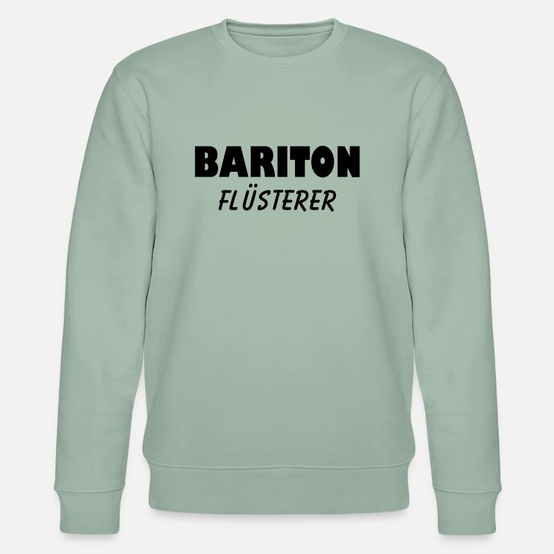 bariton flüsterer - Stanley/Stella Unisex Bio-Sweatshirt CHANGER  - Helles Graugrün