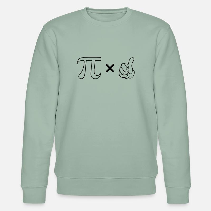 Pi mal Daumen - Stanley/Stella Unisex Bio-Sweatshirt CHANGER  - Helles Graugrün