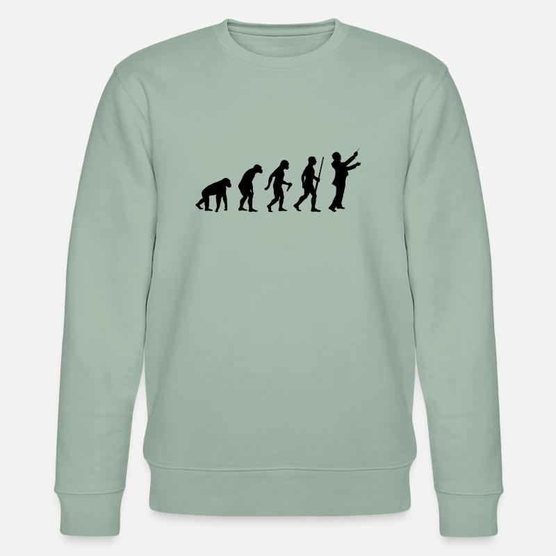 Conductor Evolution - Stanley/Stella Unisex Bio-Sweatshirt CHANGER  - Helles Graugrün
