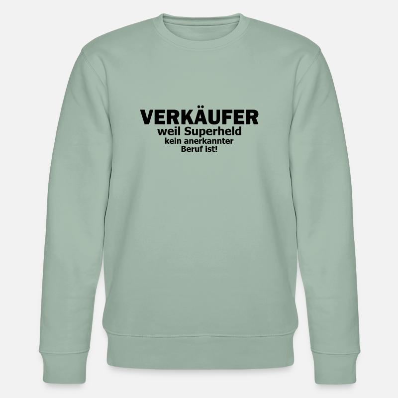 verkäufer - Stanley/Stella Unisex Bio-Sweatshirt CHANGER  - Helles Graugrün
