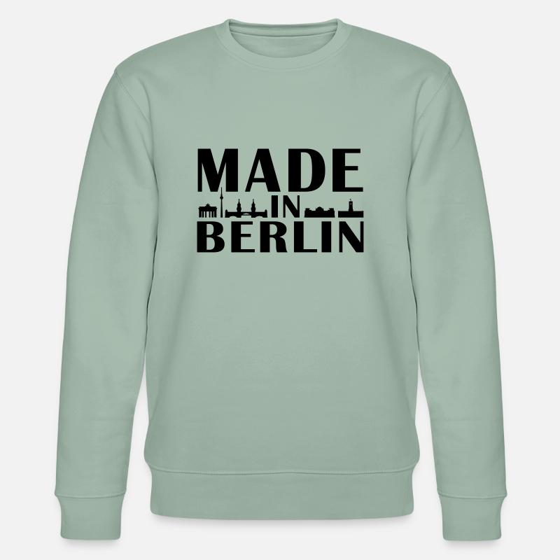 Berlin - Stanley/Stella Unisex Bio-Sweatshirt CHANGER  - Helles Graugrün