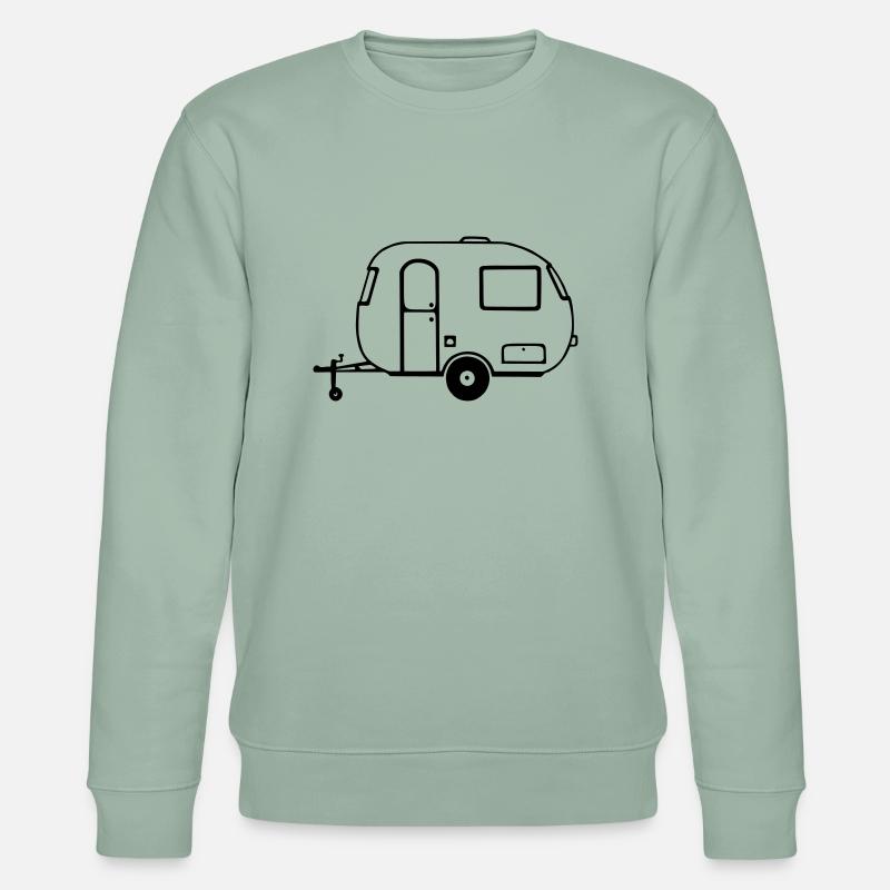 Wohnwagen - Stanley/Stella Unisex Bio-Sweatshirt CHANGER  - Helles Graugrün