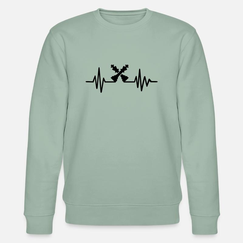 Échecs - Sweat bio CHANGER Stanley/Stella Unisexe - vert de gris clair