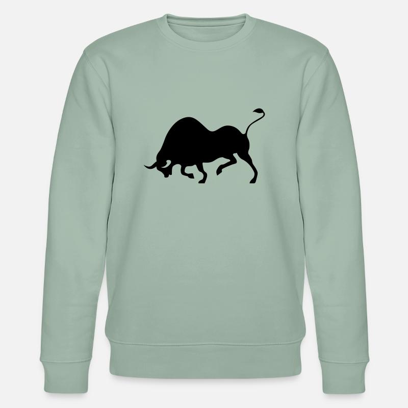 Stier - Stanley/Stella Unisex Bio-Sweatshirt CHANGER - Helles Graugrün