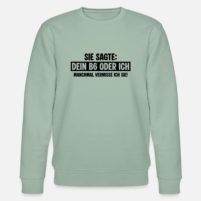 B6 Exfreundin - Stanley/Stella Unisex Bio-Sweatshirt CHANGER  - Helles Graugrün