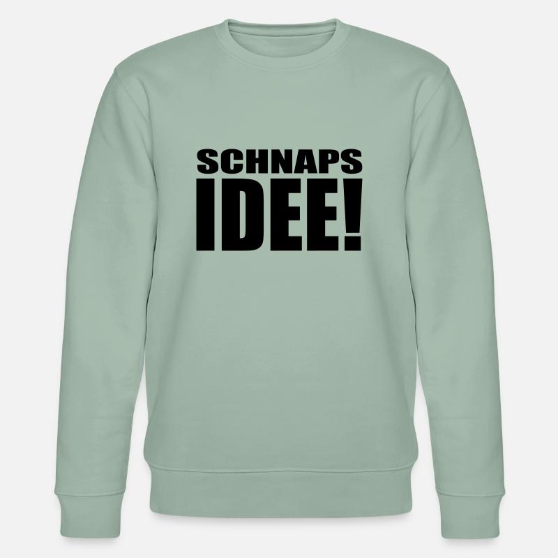 schnapsidee - Stanley/Stella Unisex Bio-Sweatshirt CHANGER  - Helles Graugrün