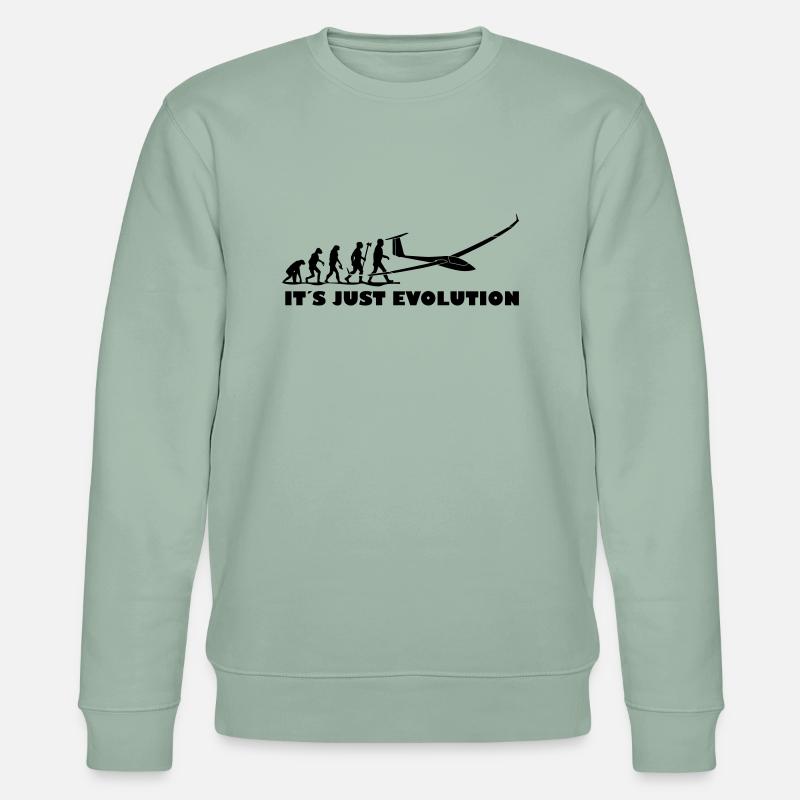 evolution gliding glider pilot - Stanley/Stella CHANGER Unisex Organic Sweatshirt - aloe