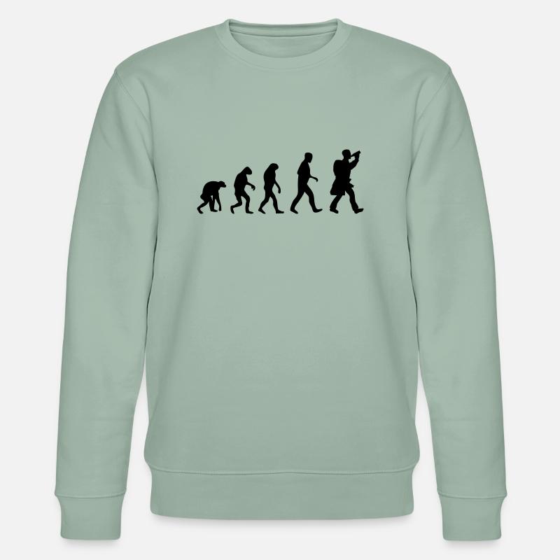 hiking evolution - Sweat bio CHANGER Stanley/Stella Unisexe - vert de gris clair
