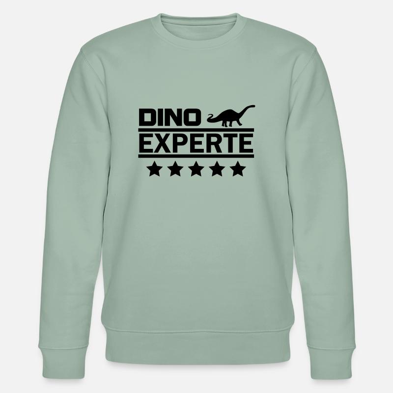 dino experte - Stanley/Stella Unisex Bio-Sweatshirt CHANGER  - Helles Graugrün