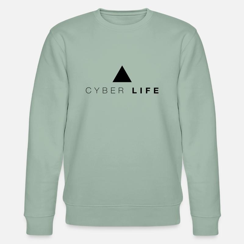 CYBERLIFE Triangle - Stanley/Stella Unisex Bio-Sweatshirt CHANGER  - Helles Graugrün