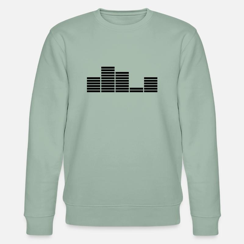 Music Bar Equalizer - Stanley/Stella Unisex Bio-Sweatshirt CHANGER  - Helles Graugrün