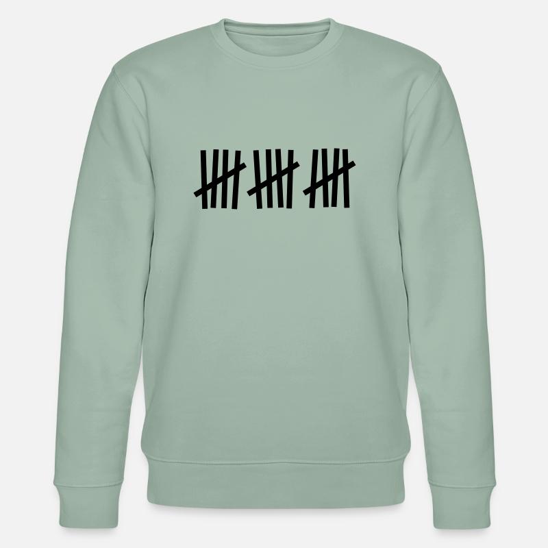 Tally 15 coups - Sweat bio CHANGER Stanley/Stella Unisexe - vert de gris clair