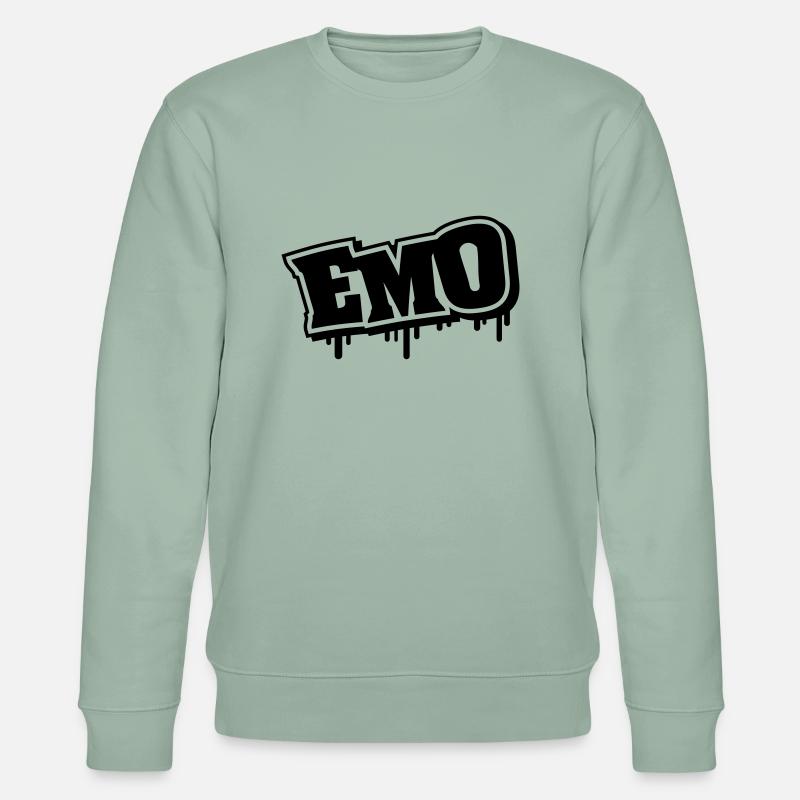 emo_graffiti_se1 - Stanley/Stella Unisex Bio-Sweatshirt CHANGER  - Helles Graugrün