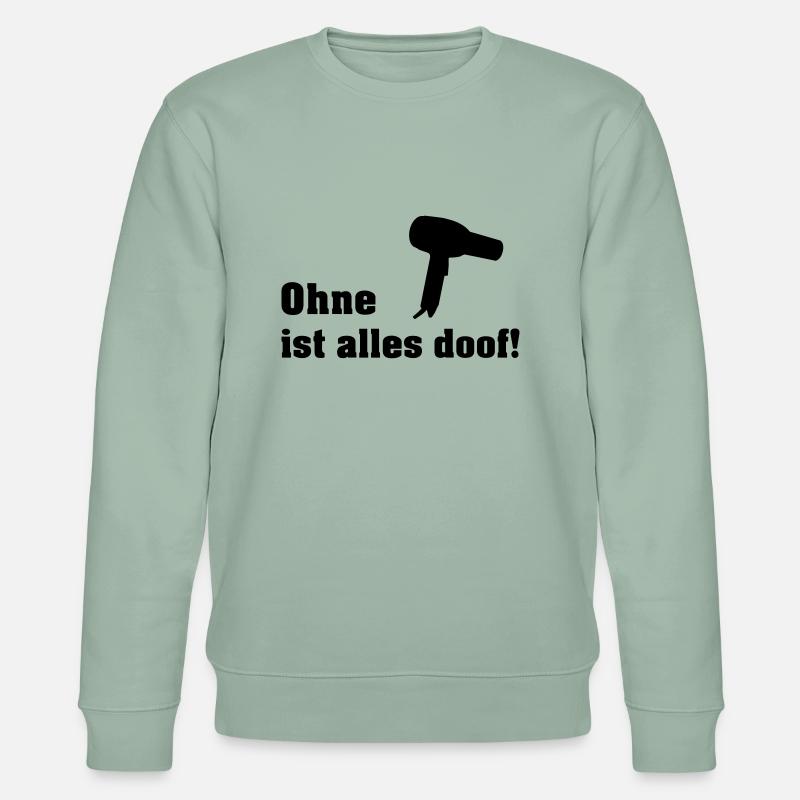 ohne fön - Stanley/Stella Unisex Bio-Sweatshirt CHANGER  - Helles Graugrün