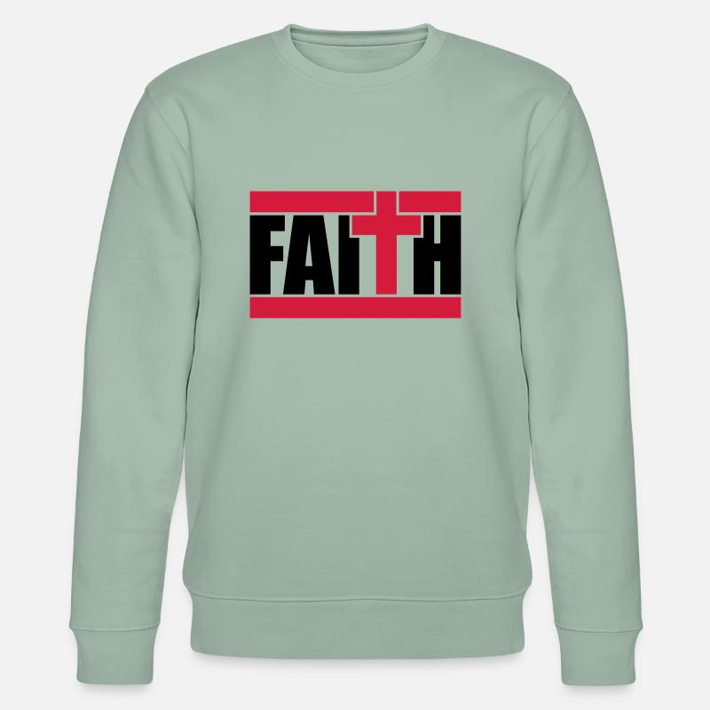 Religion Logo Text - Stanley/Stella Unisex Bio-Sweatshirt CHANGER  - Helles Graugrün