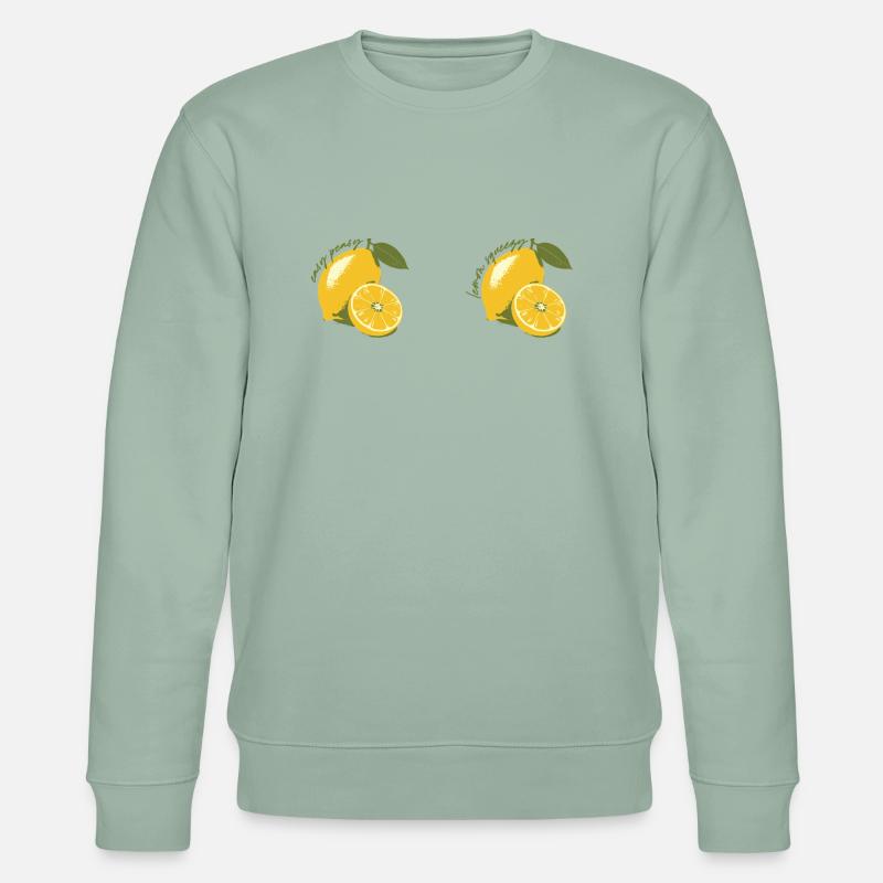 Easy Peasy Lemon Squeezy - Stanley/Stella Unisex Bio-Sweatshirt CHANGER  - Helles Graugrün