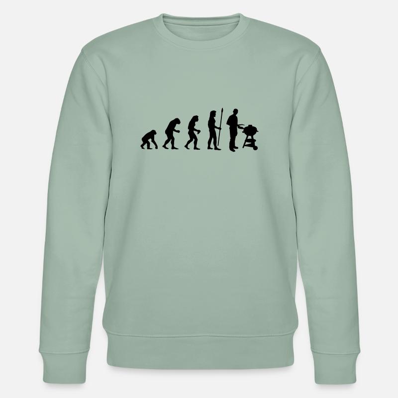 grilling - Stanley/Stella Unisex Bio-Sweatshirt CHANGER  - Helles Graugrün