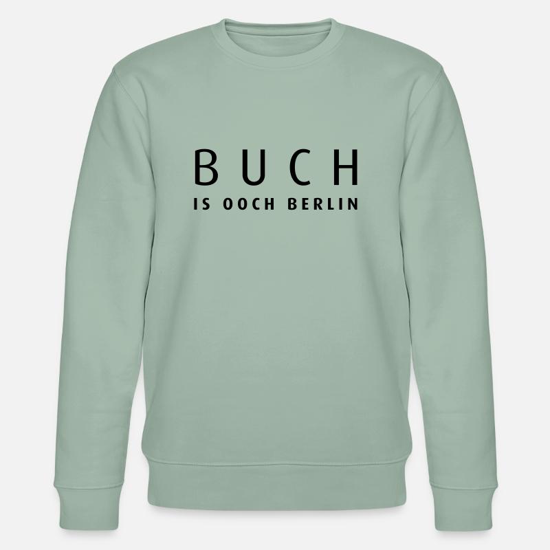 buch_o_berlin - Stanley/Stella Unisex Bio-Sweatshirt CHANGER  - Helles Graugrün
