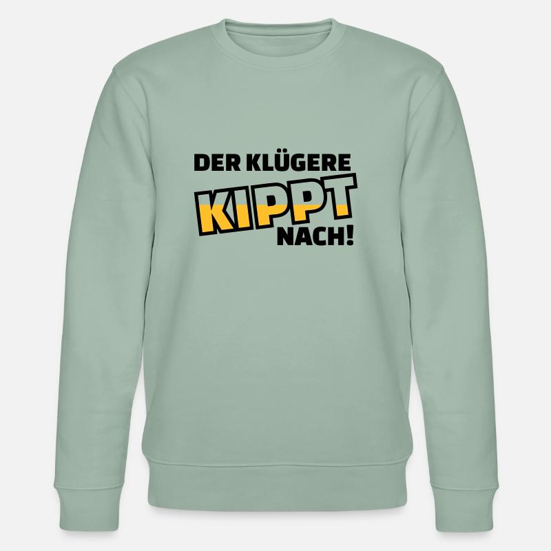 Bier - Stanley/Stella Unisex Bio-Sweatshirt CHANGER  - Helles Graugrün