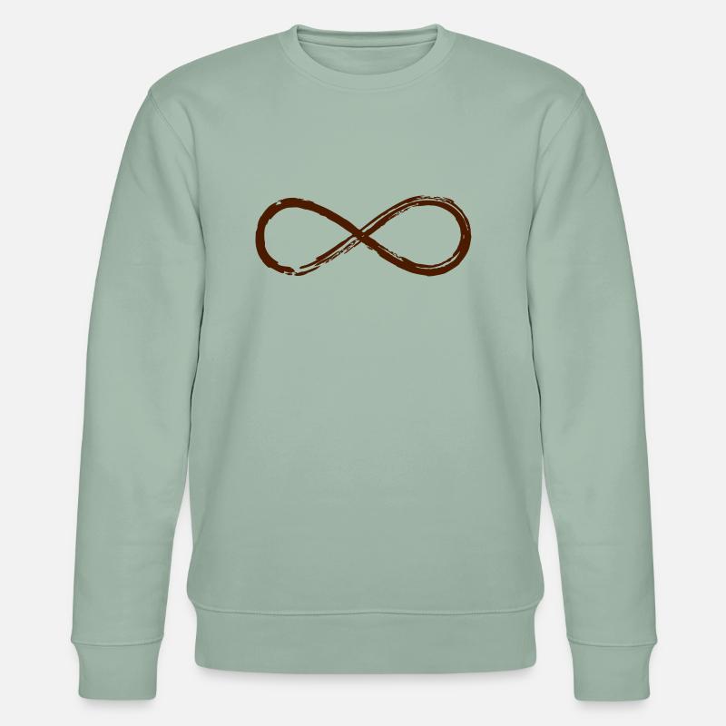 Lemniscate, Symbol Infinity, Mathematics, Loop - Stanley/Stella CHANGER Unisex Organic Sweatshirt - aloe