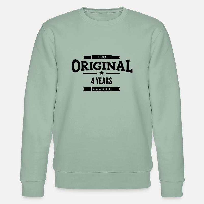 Original 4 Years - Stanley/Stella Unisex Bio-Sweatshirt CHANGER  - Helles Graugrün