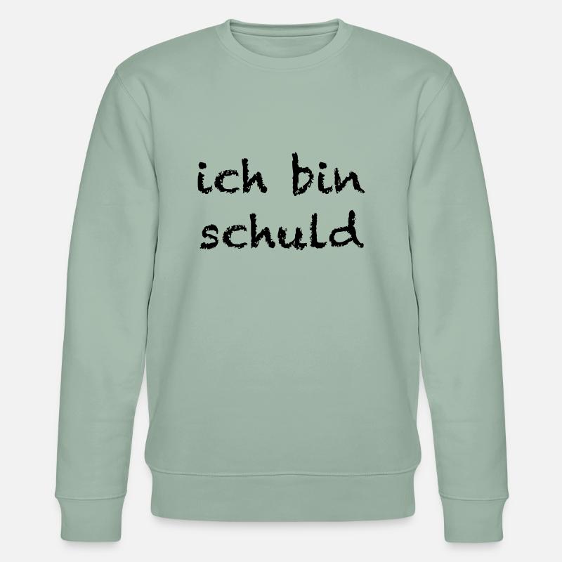ich bin schuld - Stanley/Stella Unisex Bio-Sweatshirt CHANGER  - Helles Graugrün
