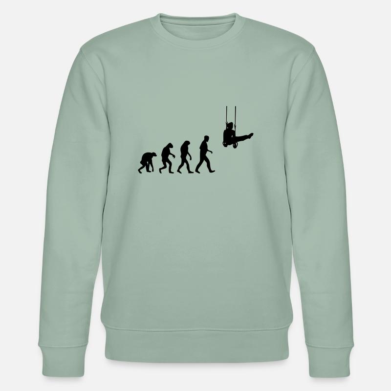rings evolution - Stanley/Stella CHANGER Unisex Organic Sweatshirt - aloe