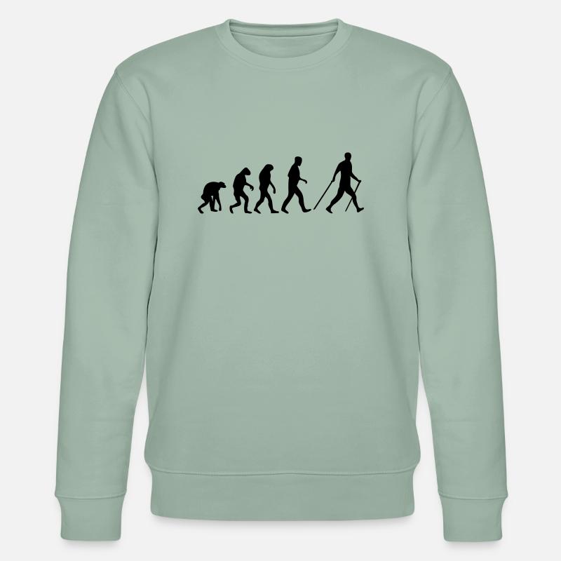 nordic walking evolution - Sweat bio CHANGER Stanley/Stella Unisexe - vert de gris clair